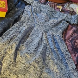 Off shoulder lacey dress
